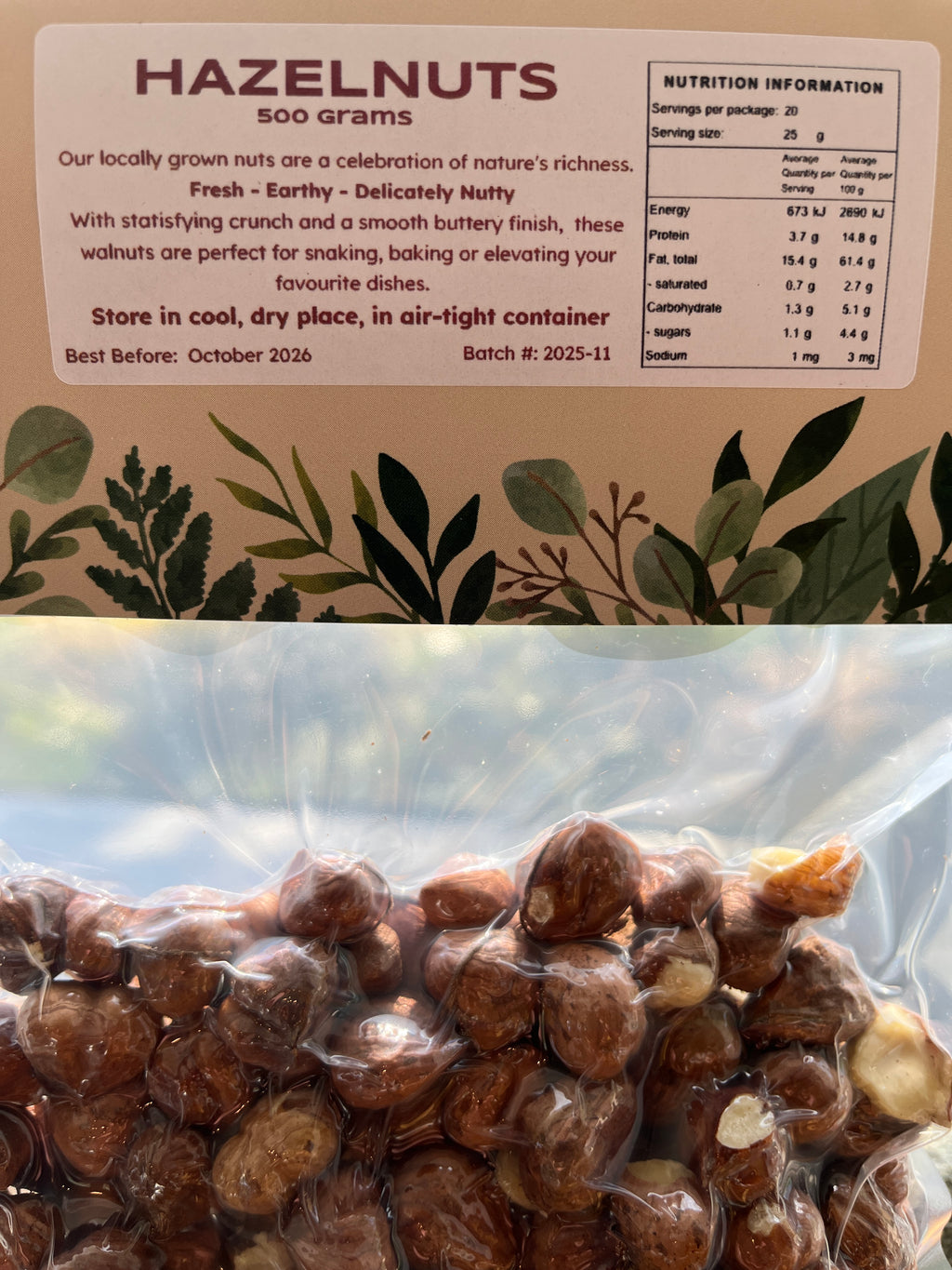 Hazelnut Pieces 500g